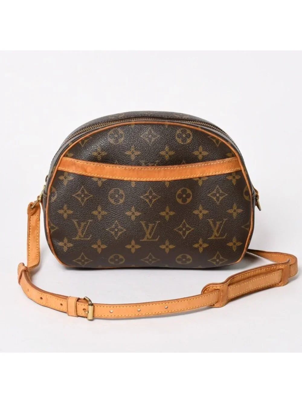 Louis Vuitton Monogram Blower Shoulder Bag Canvas Brown Gold